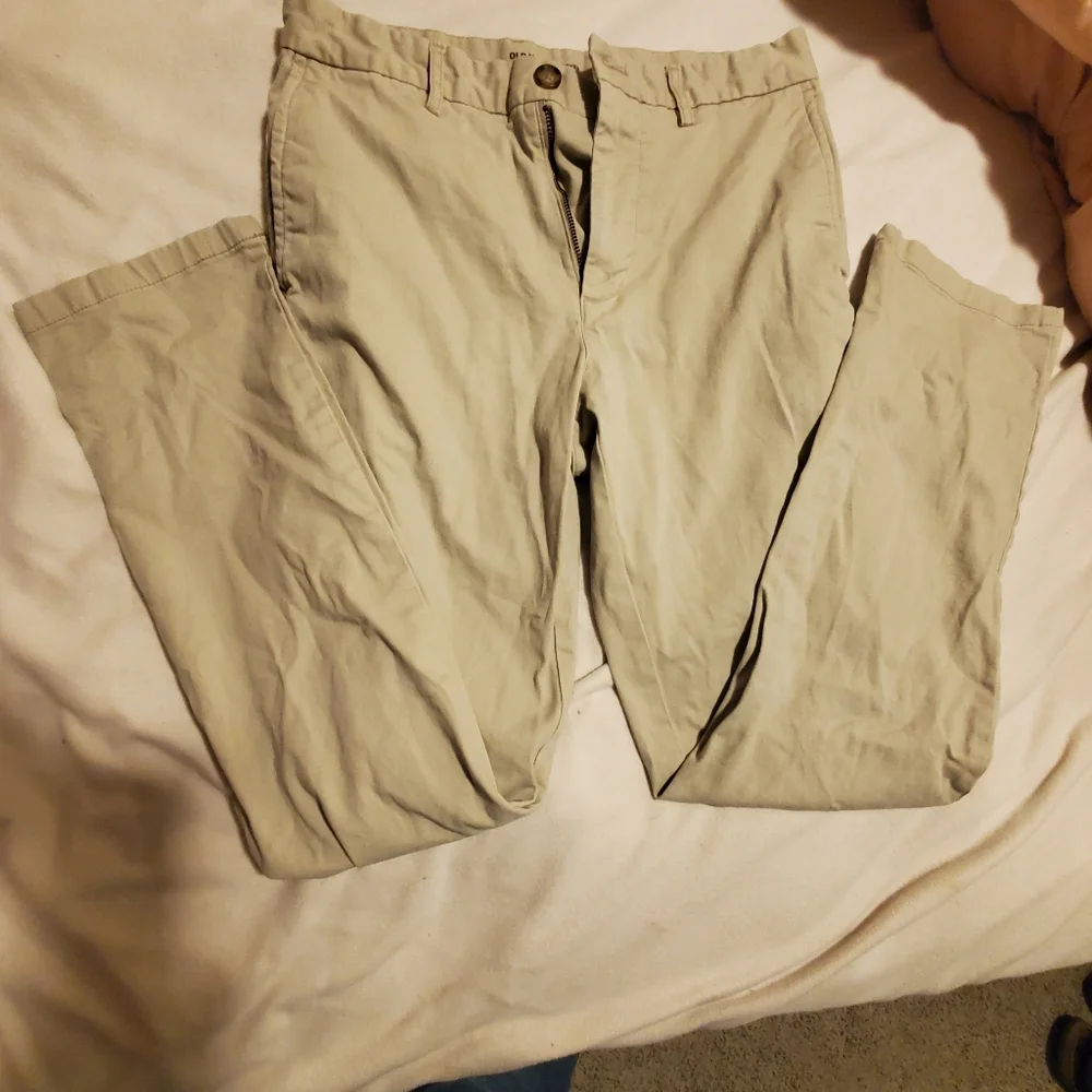 Young men khaki dress pants